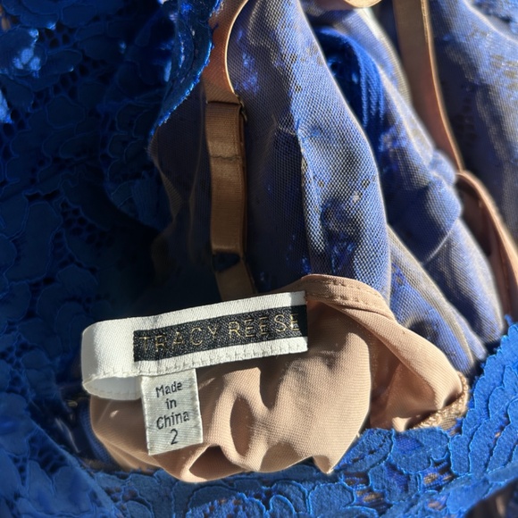 Tracy Reese Cobal Blue Lace Dress - Picture 4 of 5